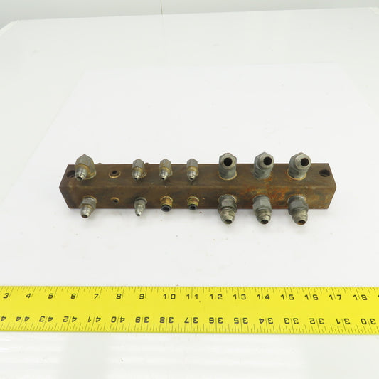 18 Port Oil Lubrication Distribution Piston Manifold 14" L
