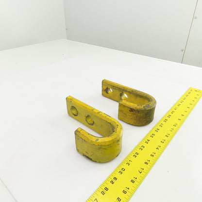 Heavy Duty Industrial 2" J-Hook/Pipe Hanger 7-1/2" L x 2-1/4" W Lot Of 2