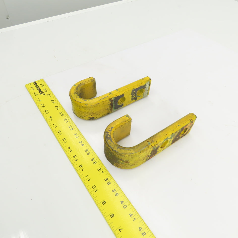 Heavy Duty Industrial 2" J-Hook/Pipe Hanger 7-1/2" L x 2-1/4" W Lot Of 2