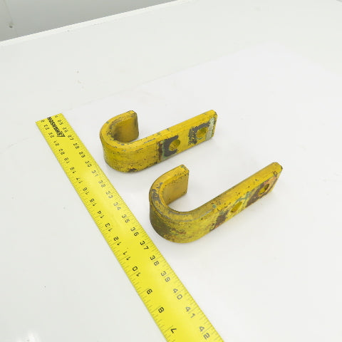 Heavy Duty Industrial 2" J-Hook/Pipe Hanger 7-1/2" L x 2-1/4" W Lot Of 2