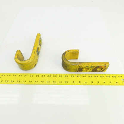 Heavy Duty Industrial 2" J-Hook/Pipe Hanger 7-1/2" L x 2-1/4" W Lot Of 2