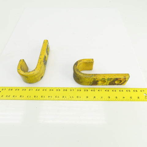 Heavy Duty Industrial 2" J-Hook/Pipe Hanger 7-1/2" L x 2-1/4" W Lot Of 2