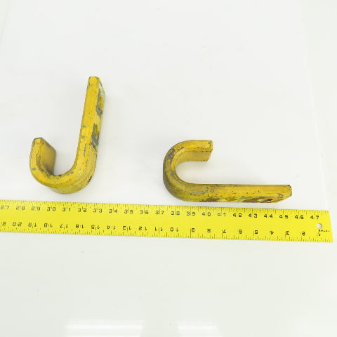 Heavy Duty Industrial 2" J-Hook/Pipe Hanger 7-1/2" L x 2-1/4" W Lot Of 2