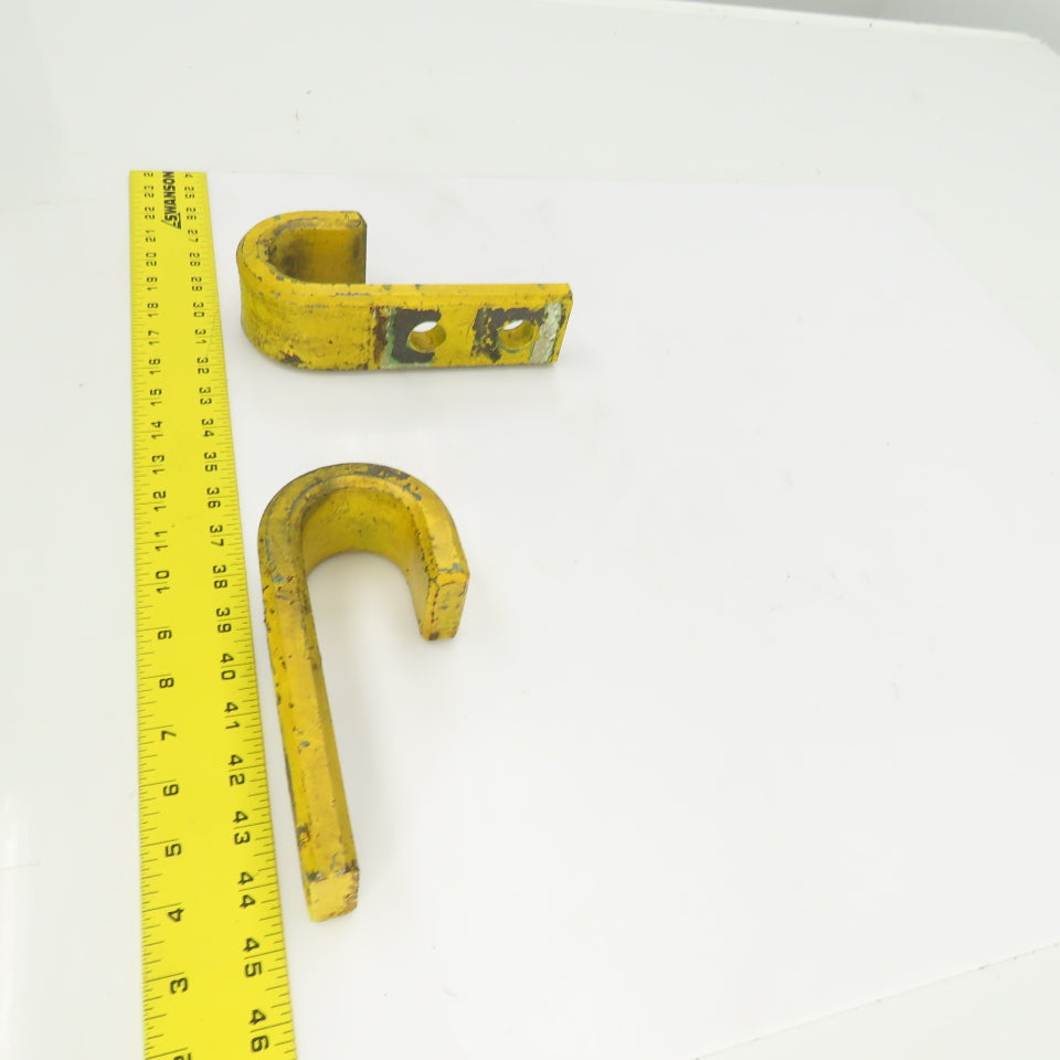 Heavy Duty Industrial 2" J-Hook/Pipe Hanger 7-1/2" L x 2-1/4" W Lot Of 2