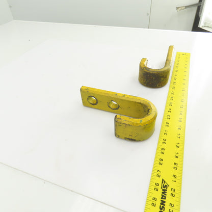 Heavy Duty Industrial 2" J-Hook/Pipe Hanger 7-1/2" L x 2-1/4" W Lot Of 2
