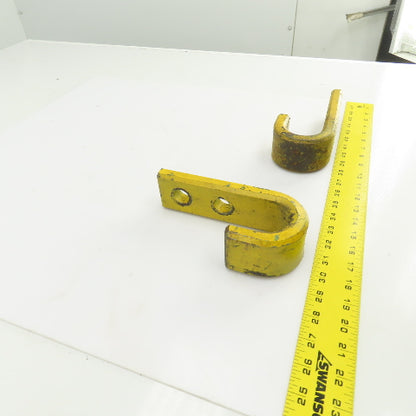 Heavy Duty Industrial 2" J-Hook/Pipe Hanger 7-1/2" L x 2-1/4" W Lot Of 2