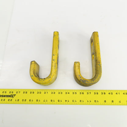 Heavy Duty Industrial 2" J-Hook/Pipe Hanger 7-1/2" L x 2-1/4" W Lot Of 2