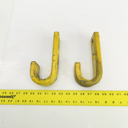 Heavy Duty Industrial 2" J-Hook/Pipe Hanger 7-1/2" L x 2-1/4" W Lot Of 2