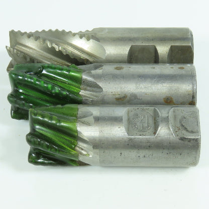 Resharpened 1-1/4" Square End Mill 5 Flute 1-1/4" Shank Lot of 3