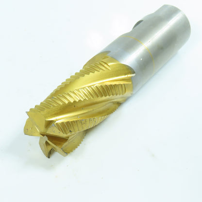 Controx 234236 .940" Cobalt Roughing Square End Mill 5 Flute 1" Shank TiN Coated