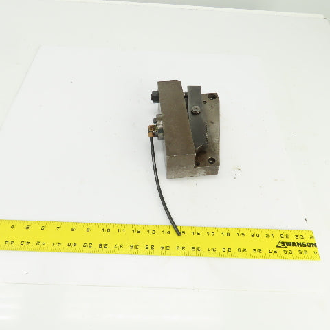 Pneumatic Single Serrated Jaw Clamping Device 2-1/4" x 1/2" Jaw