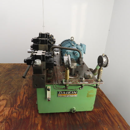 Daikin Y473048A-4 14 Gallon 1.5kW Hydraulic Power Unit 220V 3PH W/V15AIR-95 Pump
