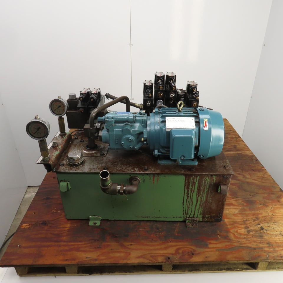 Daikin Y473048A-4 14 Gallon 1.5kW Hydraulic Power Unit 220V 3PH W/V15AIR-95 Pump