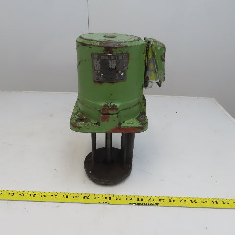 Strong 1/4 Hp Immersion Coolant Pump 220/380 3Ph 50/60 Hz 7-1/2" Depth