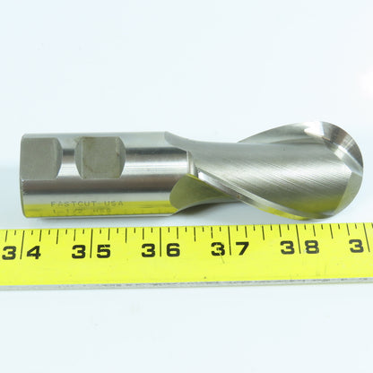 Fastcut 1-1/2" HSS Ball End Mill 2 Flute USA