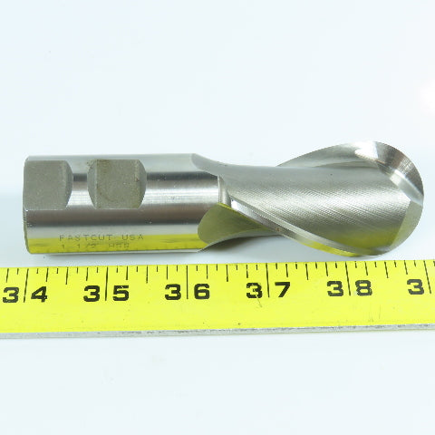 Fastcut 1-1/2" HSS Ball End Mill 2 Flute USA