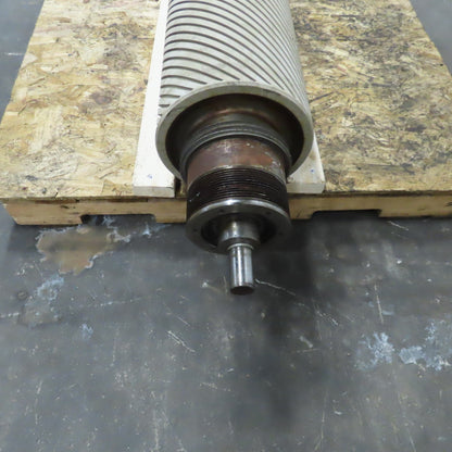 Hans Weber NLC-4V-1100 Belt Driven Rubber Covered Roller 12"OD x 47-1/4"W