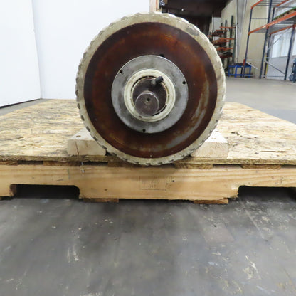 Hans Weber NLC-4V-1100 Belt Driven Rubber Covered Roller 12"OD x 47-1/4"W