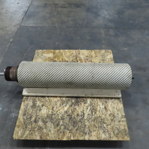 Hans Weber NLC-4V-1100 Belt Driven Rubber Covered Roller 12"OD x 47-1/4"W