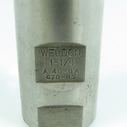 Weldon 1-1/4" HSS Square End Mill 4 Flute 2" LOC USA