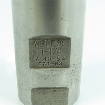 Weldon 1-1/4" HSS Square End Mill 4 Flute 2" LOC USA