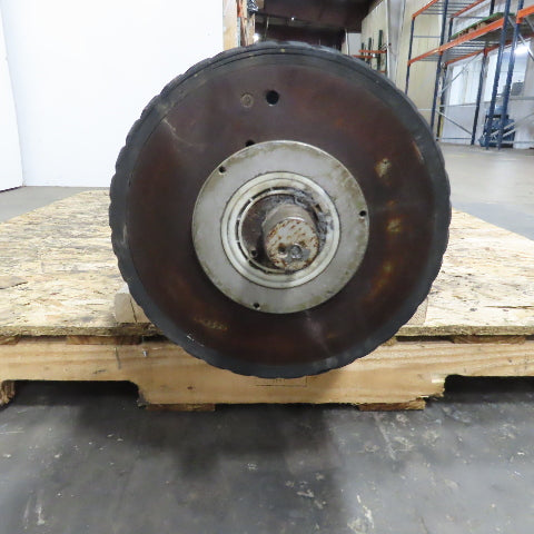 Hans Weber NLC-4V-1100 Belt Driven Rubber Clad Roller 12"OD x 47-1/4"W