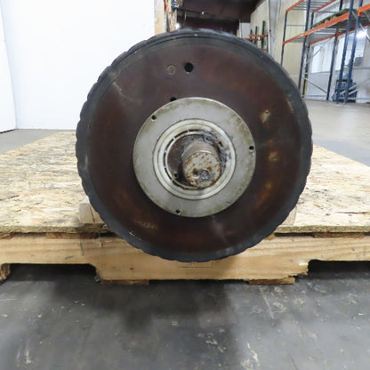 Hans Weber NLC-4V-1100 Belt Driven Rubber Clad Roller 12"OD x 47-1/4"W