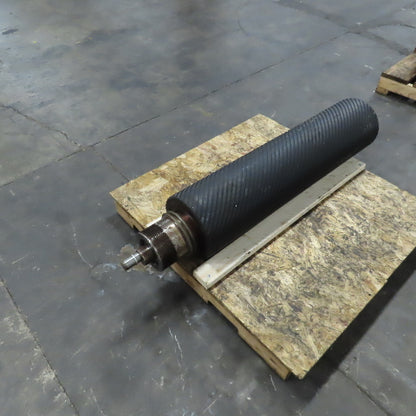 Hans Weber NLC-4V-1100 Belt Driven Rubber Clad Roller 12"OD x 47-1/4"W