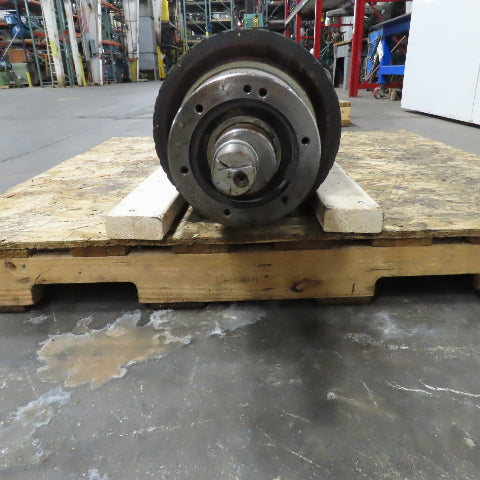 Hans Weber NLC-4V-1100 Belt Driven Rubber Clad Roller 12"OD x 47-1/4"W