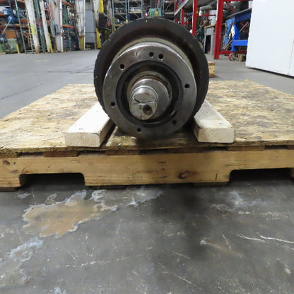 Hans Weber NLC-4V-1100 Belt Driven Rubber Clad Roller 12"OD x 47-1/4"W