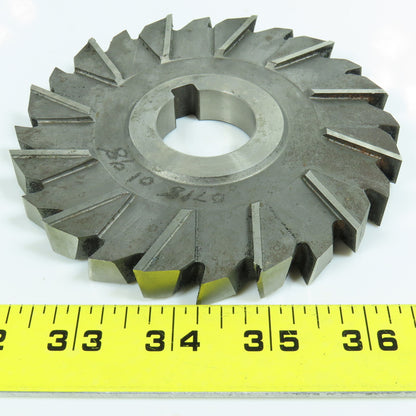 4-7/8" x 9/16" x 1-1/4" HSS Slitting Saw Side Milling Cutter Staggered 24 Tooth