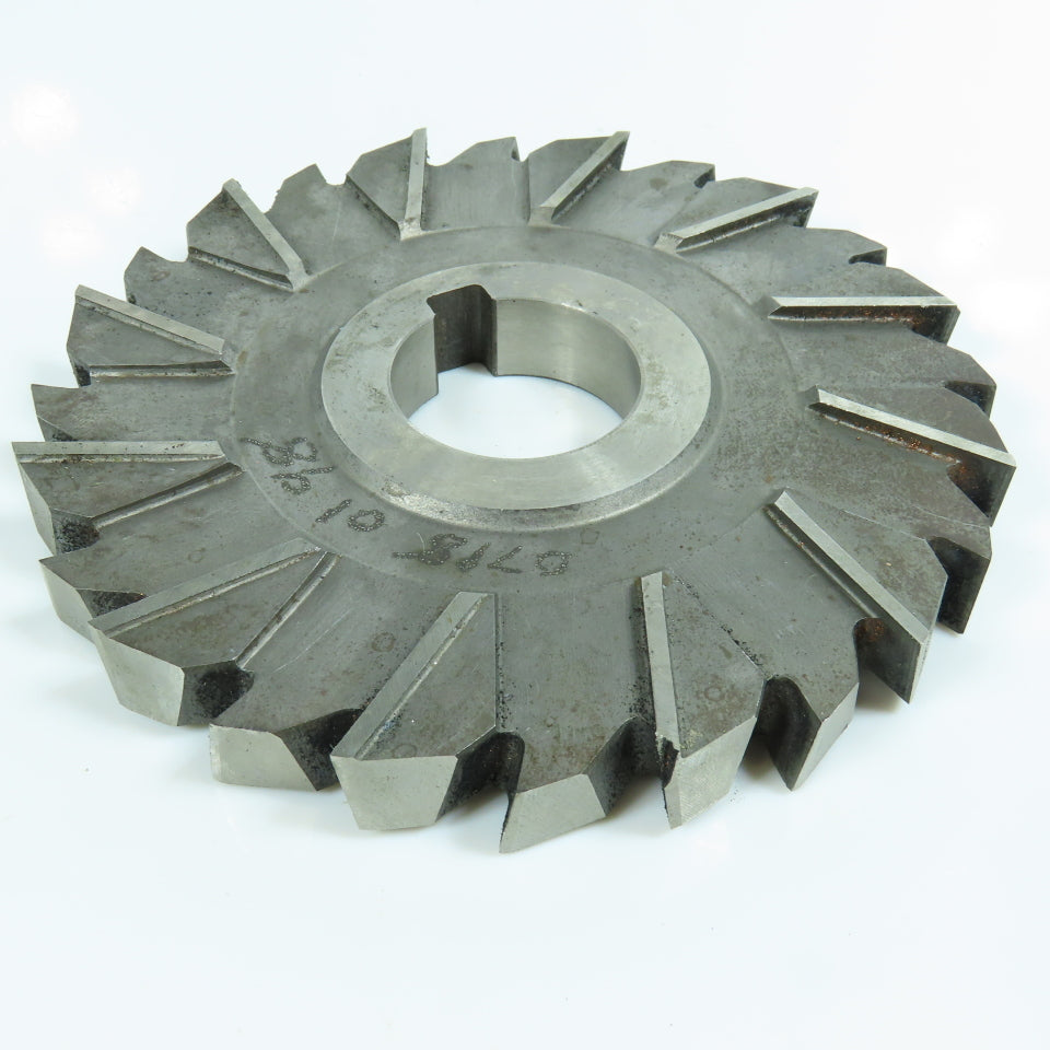 4-7/8" x 9/16" x 1-1/4" HSS Slitting Saw Side Milling Cutter Staggered 24 Tooth