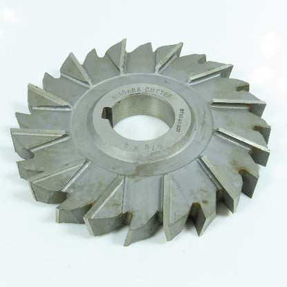 Niagara 5"x 5/8"x 1-1/4" HSS Slitting Saw Side Milling Cutter Staggered 24 Tooth