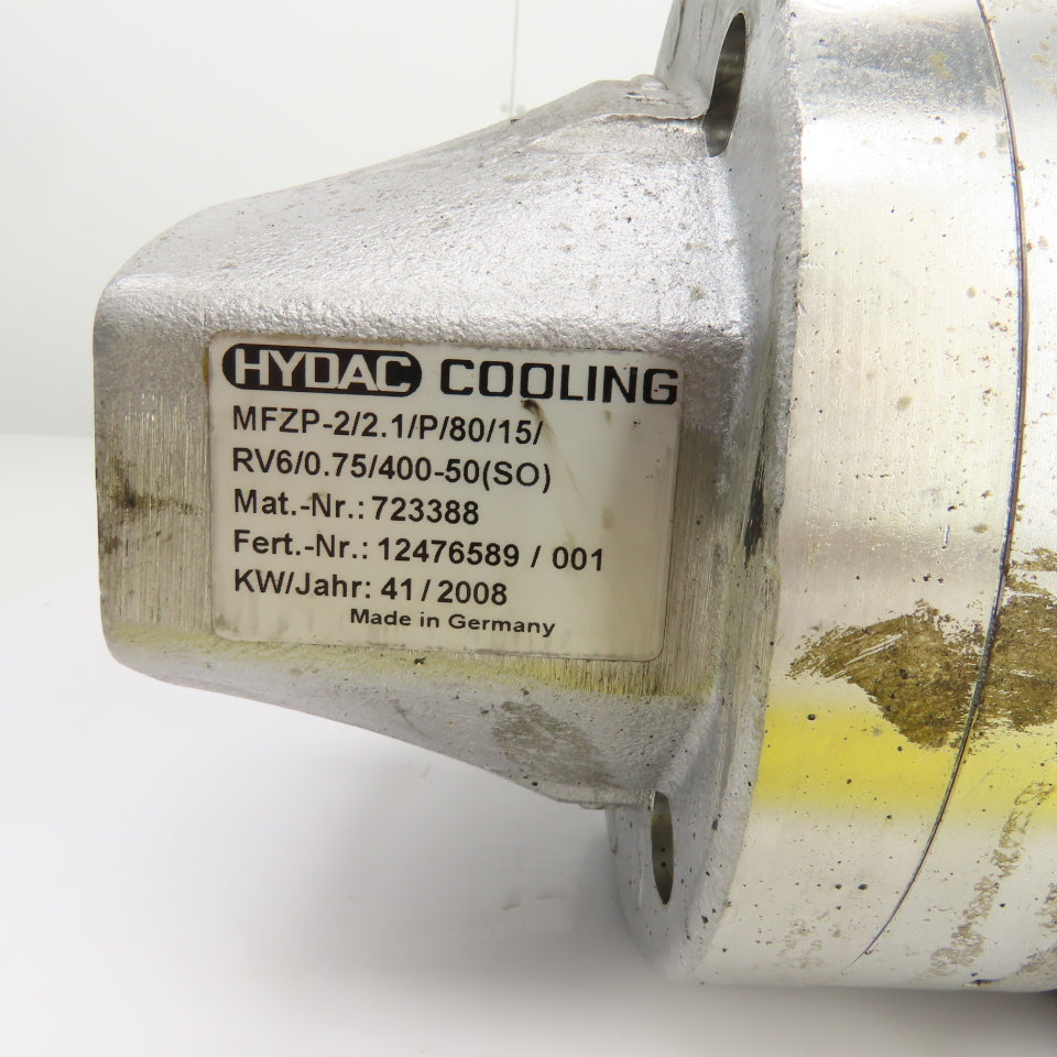 Hydac Cooling MFZP-2/2.1P/80/15 0.75/0.90kW Direct Drive Cooling Vane Pump 3PH