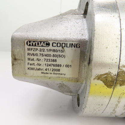 Hydac Cooling MFZP-2/2.1P/80/15 0.75/0.90kW Direct Drive Cooling Vane Pump 3PH