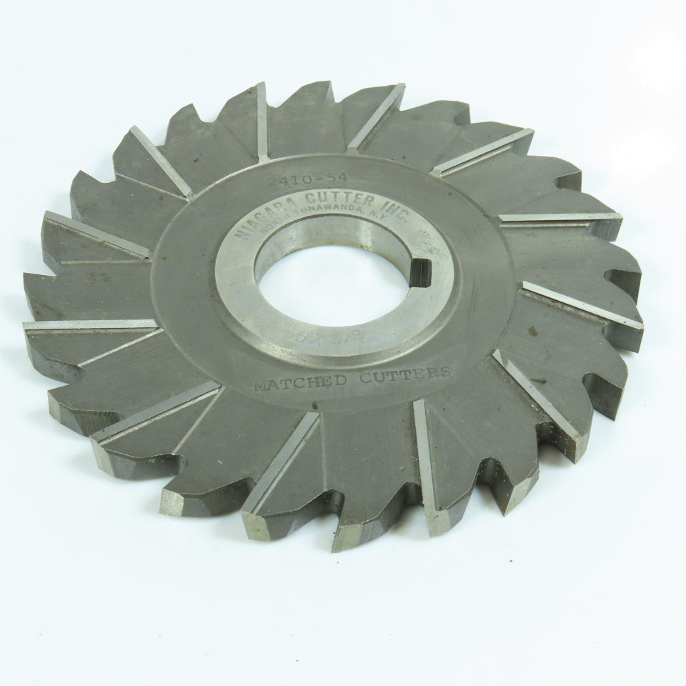 Niagara 4-15/16"x 3/8"x 1-1/4" Slitting Saw Side Mill Cutter Staggered 24 Tooth