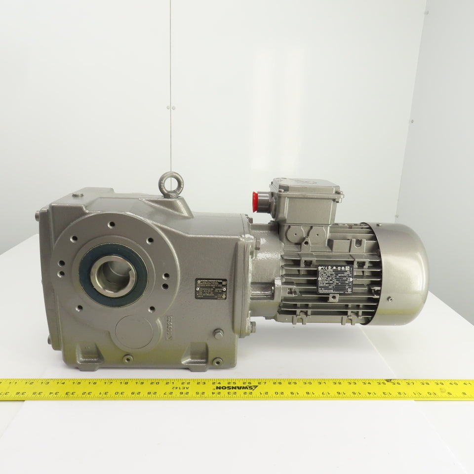Nord SK 9032.1AZB-100L 3HP 59.17:1 Ratio Gear Reducer 29RPM Out 3PH 6321 Torque