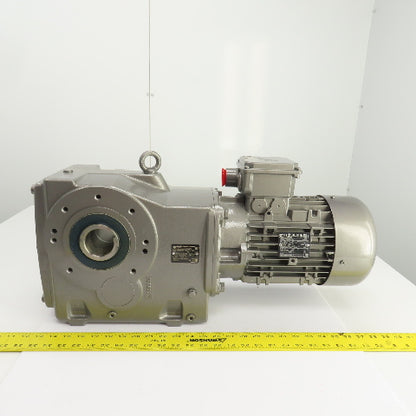 Nord SK 9032.1AZB-100L 3HP 59.17:1 Ratio Gear Reducer 29RPM Out 3PH 6321 Torque