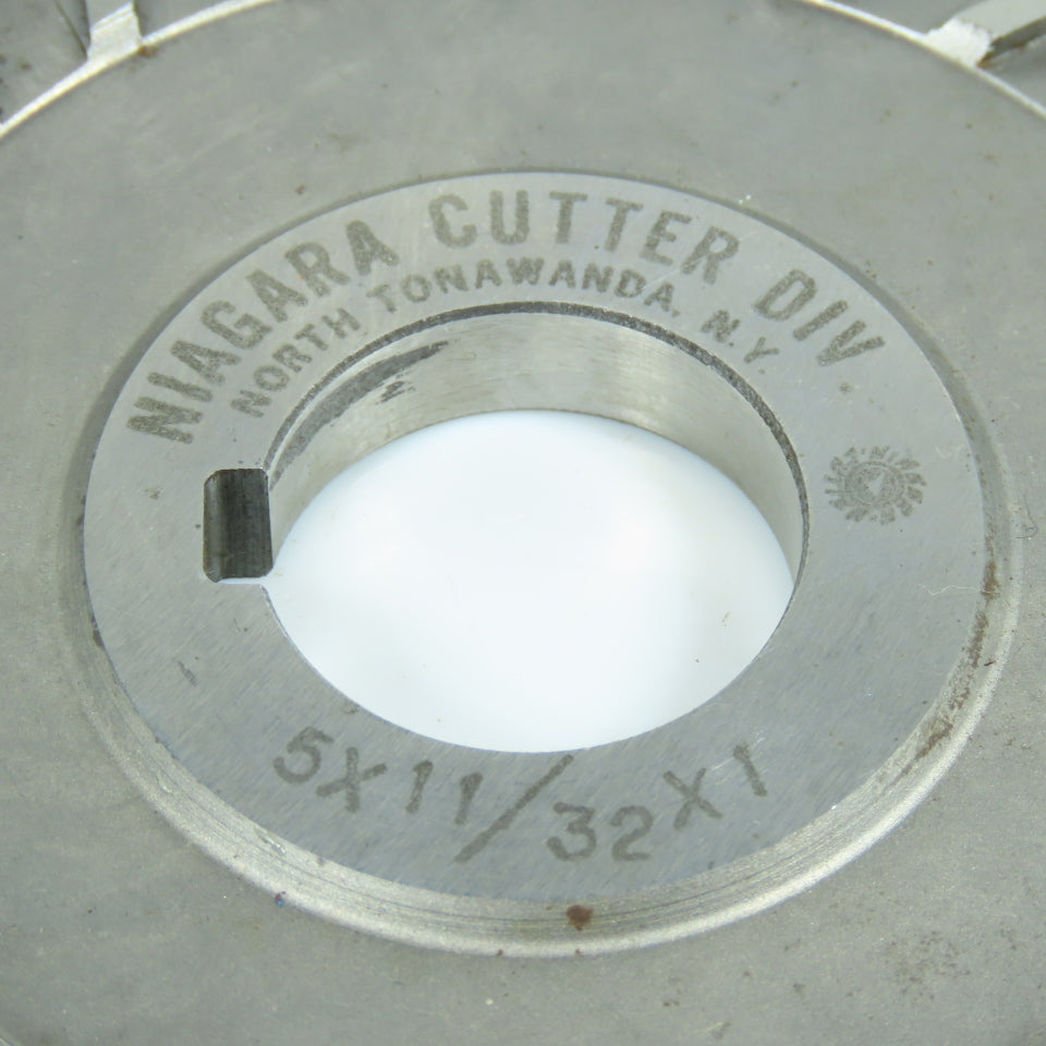 Niagara 5" x 11/32" x 1" Slitting Saw Side Mill Cutter Straight 26 Tooth