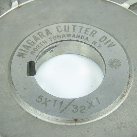 Niagara 5" x 11/32" x 1" Slitting Saw Side Mill Cutter Straight 26 Tooth
