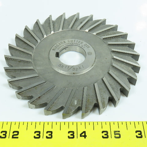 Niagara 5" x 11/32" x 1" Slitting Saw Side Mill Cutter Straight 26 Tooth