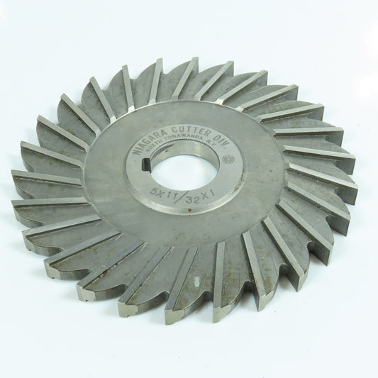 Niagara 5" x 11/32" x 1" Slitting Saw Side Mill Cutter Straight 26 Tooth