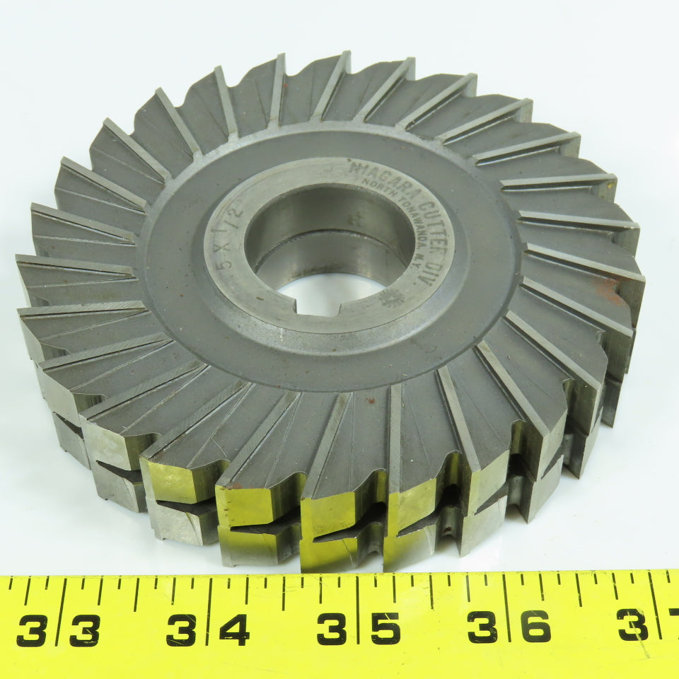 Niagara 4-3/4" x 1/2" x 1-1/4" Slitting Saw Side Milling Cutter 26 Tooth Lot/2