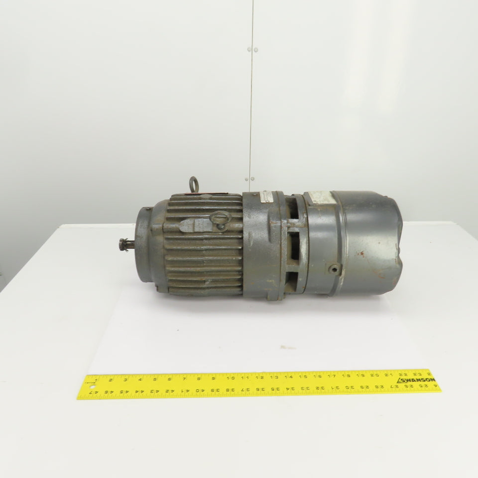 Lincoln D-1G9059CB 1-1/2HP AC Electric Motor 1675RPM 3PH 184CZY W/Brake 230/460V
