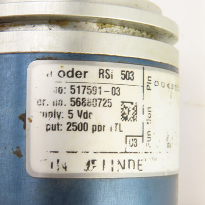 Leine & Linde 517591-03 Encoder 2500PPR 5VDC 6mm Shaft