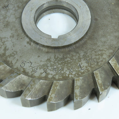 5-1/2"x 5/8"x 1-1/4" HSS Slitting Saw Side Milling Cutter Straight 26 Tooth
