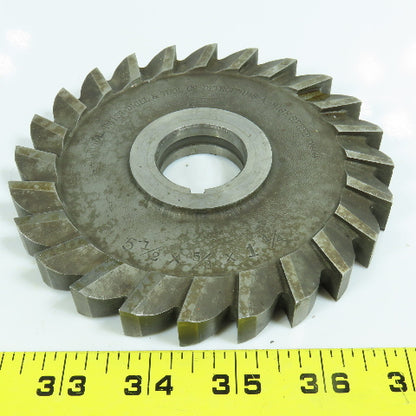 5-1/2"x 5/8"x 1-1/4" HSS Slitting Saw Side Milling Cutter Straight 26 Tooth