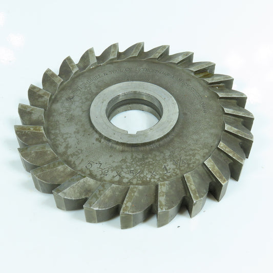 5-1/2"x 5/8"x 1-1/4" HSS Slitting Saw Side Milling Cutter Straight 26 Tooth