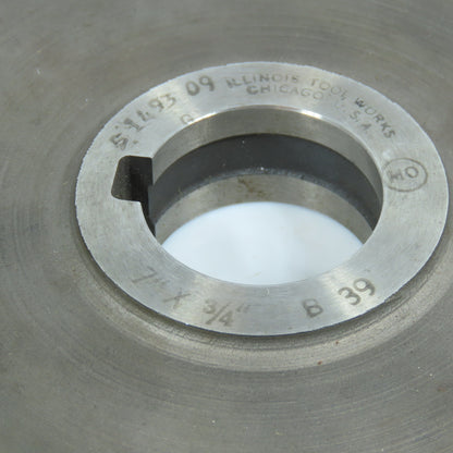 Illinois 7"x 3/4"x 1-1/4" HSS Slitting Saw Side Milling Cutter Straight 28 Tooth