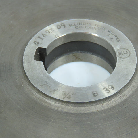 Illinois 7"x 3/4"x 1-1/4" HSS Slitting Saw Side Milling Cutter Straight 28 Tooth